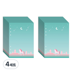 SECOND MANSION A5 6孔活頁補充內頁 月光璀璨獨角獸, 4套