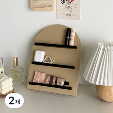 코시나 심플리 미니 소품 진열대, 베이지, 2개