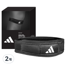 아디다스 스트랩 무릎보호대, 2개, 블랙