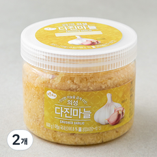 맑은물에 의성 다진마늘, 600g, 2개