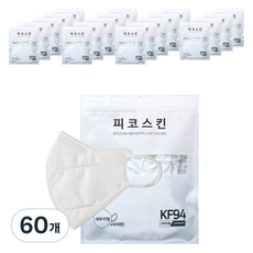 피코스킨 참조은 2D 마스크 KF94 L, 화이트, 60개, 5개입