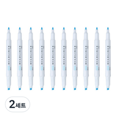 ZEBRA 斑馬牌 MILDLINER 柔和螢光筆, 藍色(MBL), 20個