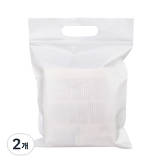 PE 拉鍊塑膠購物袋 20號 20 x 25 + 5 cm 50入, 白色, 2個