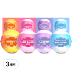 더허브샵 버블 스파클링 배쓰밤 4종 세트, 3개, 100g