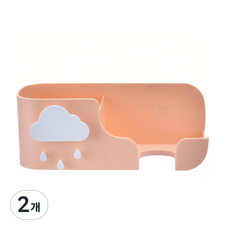 물방울 구름 드라이기 랙, 핑크, 2개