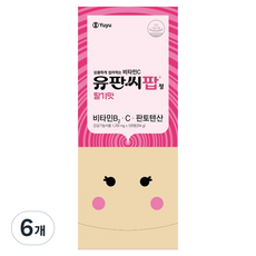 유판씨 유유제약 유판씨팝 딸기맛 비타민 204g, 6개, 120정