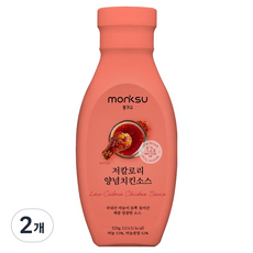 monksu 低卡路里調味炸雞醬, 2個, 320g
