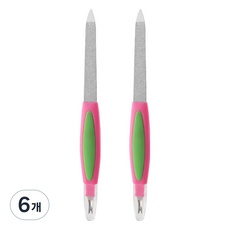 난리시스터즈 스테인리스 손톱 정리 네일 파일 16.5cm, 6개, TYPE 17