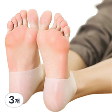 정월나나 발뒷꿈치 실리콘 보호 숨구멍 패드 화이트, 2개입, 3개
