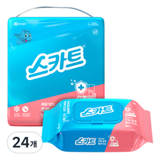 스카트 주방살균 행주티슈, 80개입, 24개