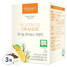 다비앙 유기농 루이보스 오렌지 티백, 1.5g, 10개입, 3개