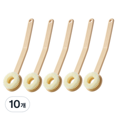 MONACO OLIVE 曲線握柄貼合身體刷, 黃色, 10個, 1入