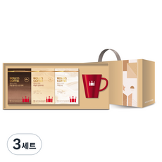 할리스 라떼 에디션 커피세트, 3세트, 바닐라딜라이트 10T + 리얼벨지안 초코라떼 10T + 카페라떼 10T +  스텐머그