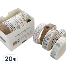 케이론 멋진 마스킹 테이프 10mm x 3m, 원형, 20개