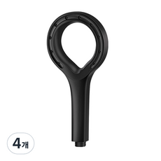 모나코올리브 심리스 집중호우 샤워기 소낙B, 4개, 블랙