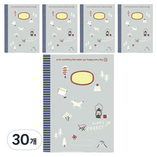 헬로우모리스 숲으로 프리노트, 혼합색상, 30개