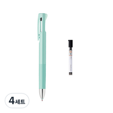 ZEBRA 斑馬牌 bLen 2+S 自動鉛筆 0.7mm + B自動鉛筆芯, 藍綠色(自動鉛筆筆身), 4套