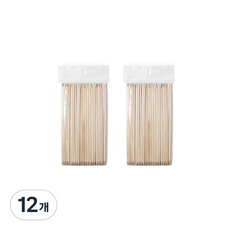 연우 미니 네일 우드 스틱 17.8cm 100p, 12개