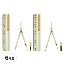 Maket Gamseong 米色圓規尺組, 6套
