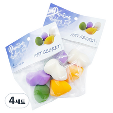 Art Secret 藝術家的秘密 模板繪畫海綿刷具4件組 PP-04, 4套