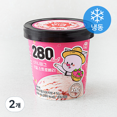 스키니피그 리얼 스트로베리 파인트 (냉동), 2개, 1개입, 474ml