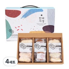 하늘한과 약과 한과서생 5가지맛 유과 80g x 2p + 찹쌀 약과 30g x 4p + 통밀 약과 30g x 4p 세트, 400g, 4세트