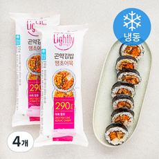 라이틀리 땡초어묵 곤약김밥 (냉동), 210g, 4개