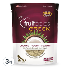 프루터블 코코넛 그릭 요거트 강아지 비스켓, 호박그래놀라, 198g, 3개