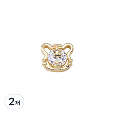 Juaun Objet Rululda美甲配件 老虎頭 05, 混色, 2個