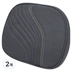 크로니클 전체 차량 호환 스웨이드 프로텍 차량용 머리쿠션, 그래파이트 블랙, 2개