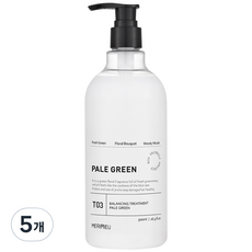 메리뮤 밸런싱 헤어트리트먼트 페일 그린, 5개, 500ml