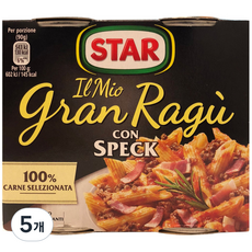 STAR 義大利肉醬培根罐頭, 180g, 5個