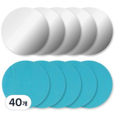 코멧 후면부착 자석 접착식 스틸 원형 철판 25mm, 40개