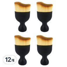 모던모어 디테일링 키보드 다용도 먼지 제거 브러쉬, 블랙, 12개