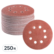 OON 圓形砂紙 研磨砂紙 8孔 3000號 125mm, 250個