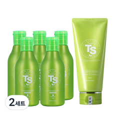 티에스 뉴프리미엄 TS샴푸 100g x 5p + 트리트먼트 200ml, 2세트