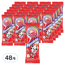 Alpenliebe 阿爾卑斯 棒棒糖 草莓牛奶口味, 48個, 10.5g