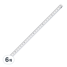 lobda 壓克力直尺 30cm, 6個, 純淨白