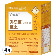 종근당 벤비티 카무트 브랜드 밀 효소 90g, 30회분, 4개