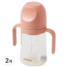LocknLock 樂扣樂扣 Little Love First PPSU雙耳吸管杯, 2個, 粉紅色, 350ml