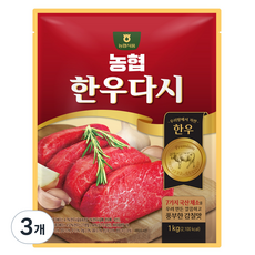 농협식품 농협 한우다시, 1kg, 3개