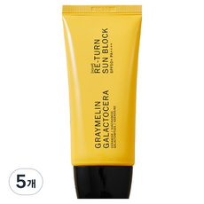 그레이멜린 갈락토세라 리턴 썬블록 SPF50+ PA++++, 5개, 50ml
