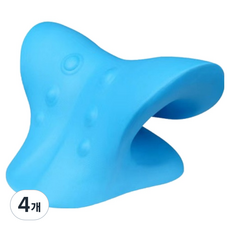 Letusto 伸展放鬆頸枕, 藍色, 4個