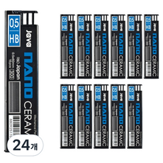 자바펜 나노세라믹 300 샤프심 HB, 24개, 0.5mm