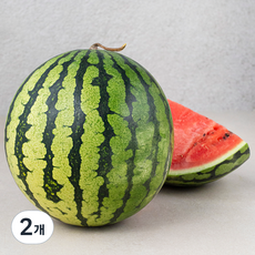 산지직송 수토마켓 못난이수박, 3kg이상, 2개