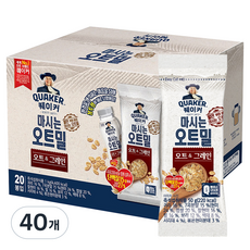 QUAKER 桂格 飲用燕麥片 燕麥與穀物 單包裝, 50g, 40個