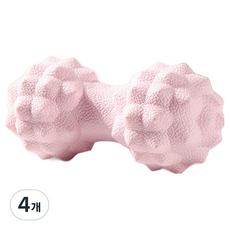 쏙쏙채움 시원한 심플 마사지볼 14cm, 4개, B타입 땅콩볼 핑크