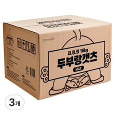 두부랑캣츠 고양이 맥스 두부모래, 무향, 3개, 16kg