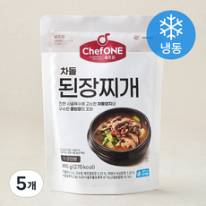 쉐프원 차돌 된장찌개 1~2인분 (냉동), 600g, 5개