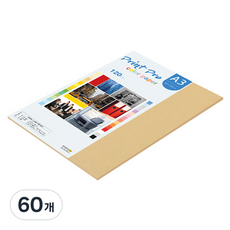 종이문화 프린트 프로 얇은 칼라복사지 A3 120g No 04 버프, 60개